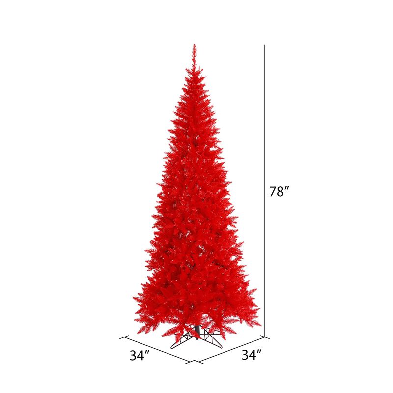 Vickerman Red Slim Fir Tree 948T - image number 2