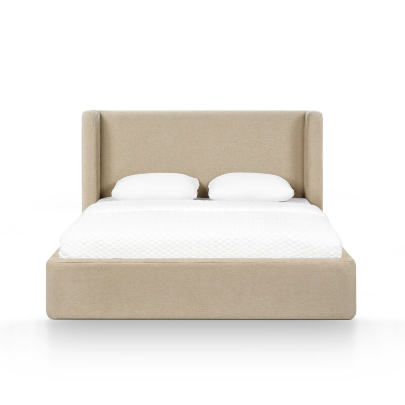 Harmony Tan Performance Chenille Queen Bed image number 0