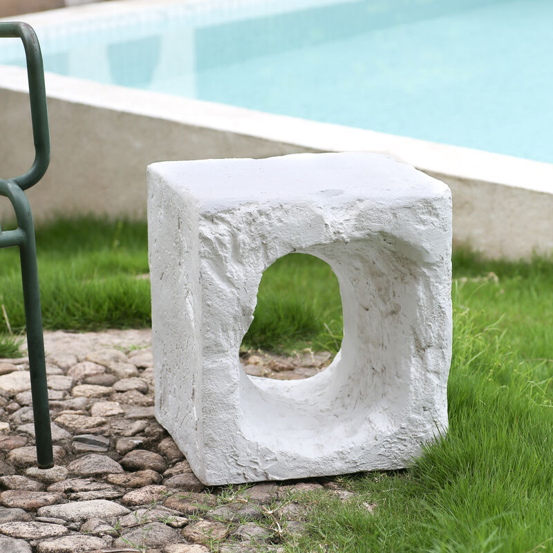 Christopher Knight Home Thoma Modern Outdoor Lightweight Concrete Side Table image number 1