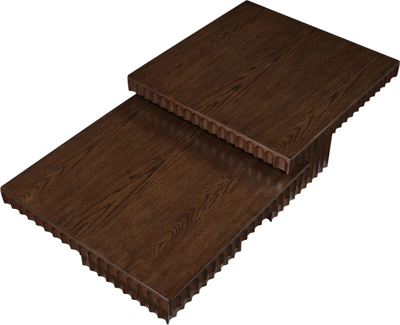 Meridian Furniture Spencer Brown Oak Veneer Coffee Table image number 4