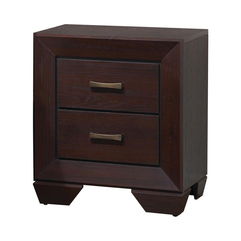 Coaster Co. of America Kauffman 2-drawer Nightstand Dark Cocoa