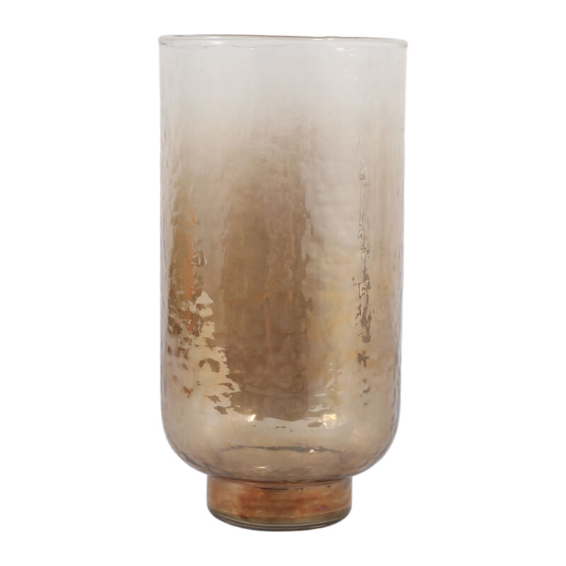 10x5" Luster Glass Hurricane, Clear/brown image number 3