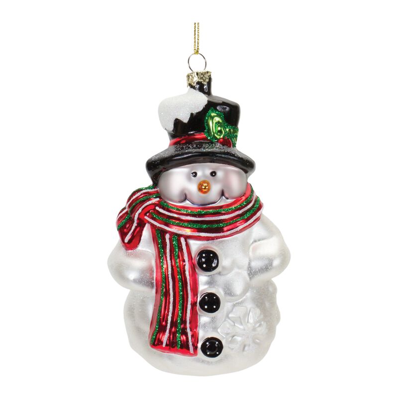 Snowman Christmas Ornament for Holiday Tree Decoration (Set of 6)