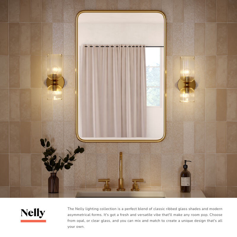 Nelly 12-in Socket Damp-Rated Wall/Vanity Light image number 6