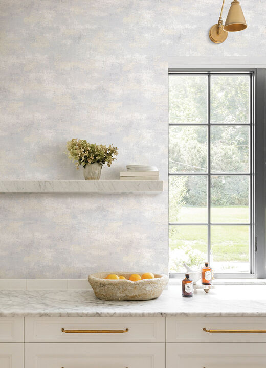 Al Fresco Sterling Plaster Wallpaper (Set of 2)