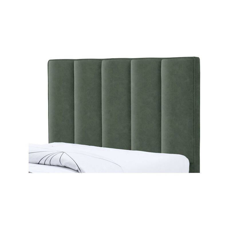 Meridian Furniture Hudson Green Vegan Leather Twin Trundle Bed