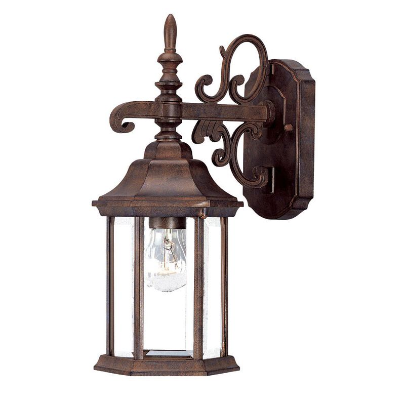 Classic Domed Hanging Glass Lantern Wall Light &ndash; Outdoor Fixture for Front Porch