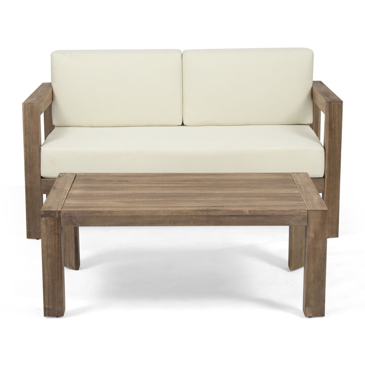 Merax GENSER LOVESEAT & COFFEE TABLE