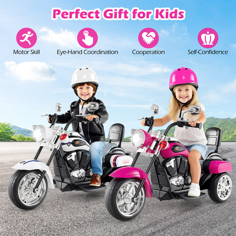 6V Toddler Electric Ride-On Bike with 3 Wheels, Horn and Front Headlight image number 5
