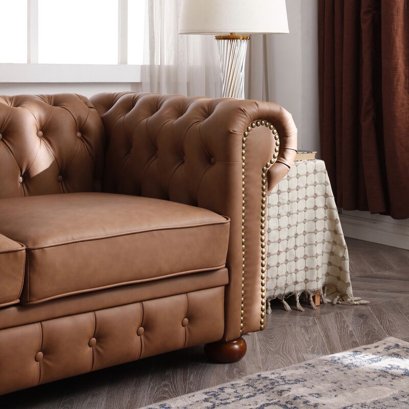 Zurpid Classic Chesterfield Sofa image number 5