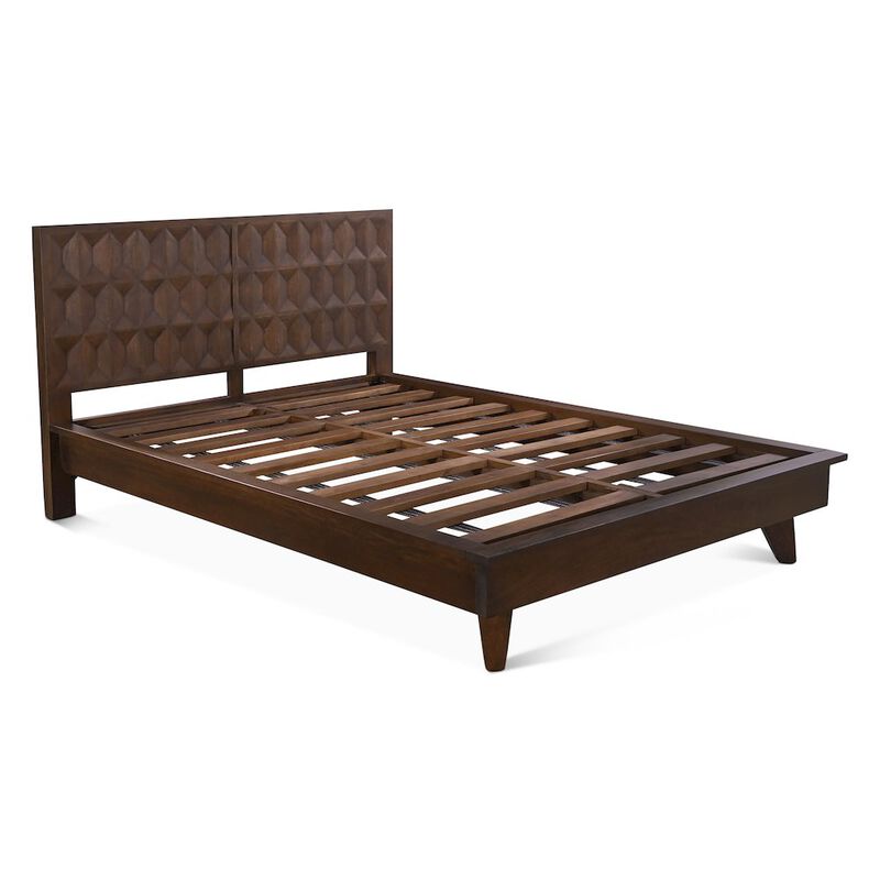 World Interiors Lisbon King Bed in Royal Brown