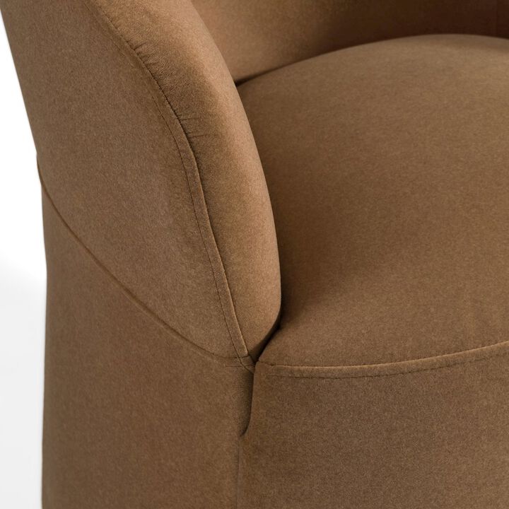 Modrest Timothy - Modern Brown Fabric Dining Chair