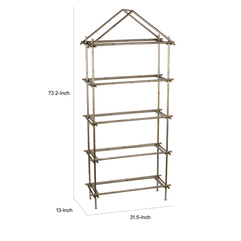Magnificently Crafted Bamboo Etagere - Benzara