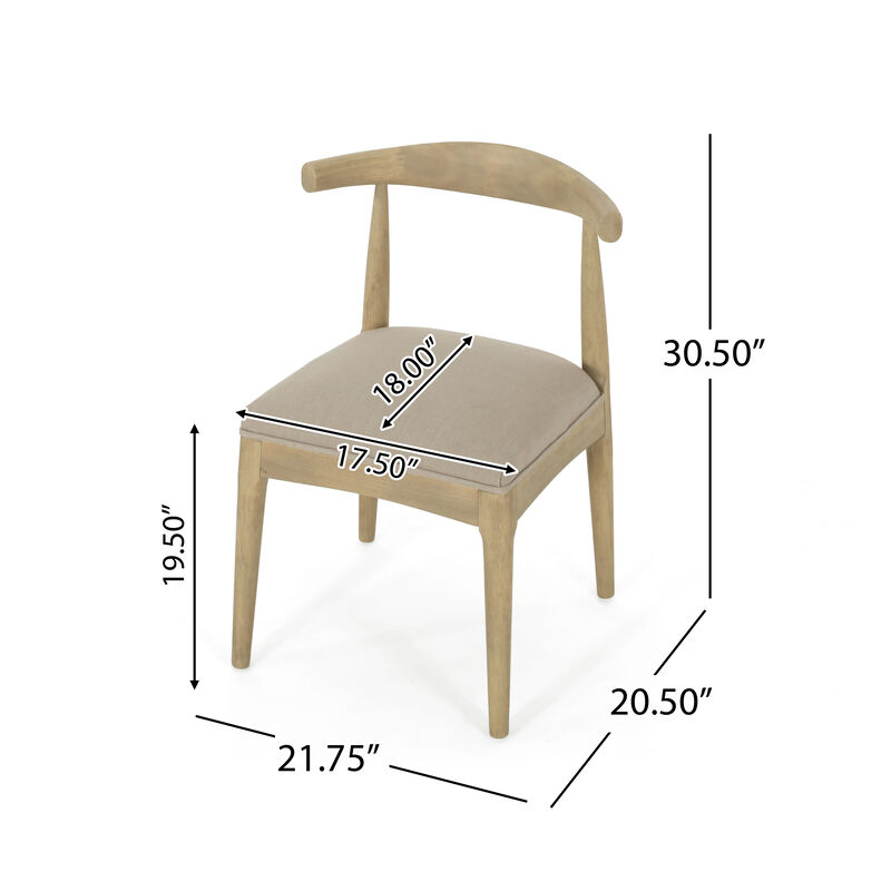 Christopher Knight Home Dored 7 Piece Contemporary Upholstered Wood Expandable Dining Set