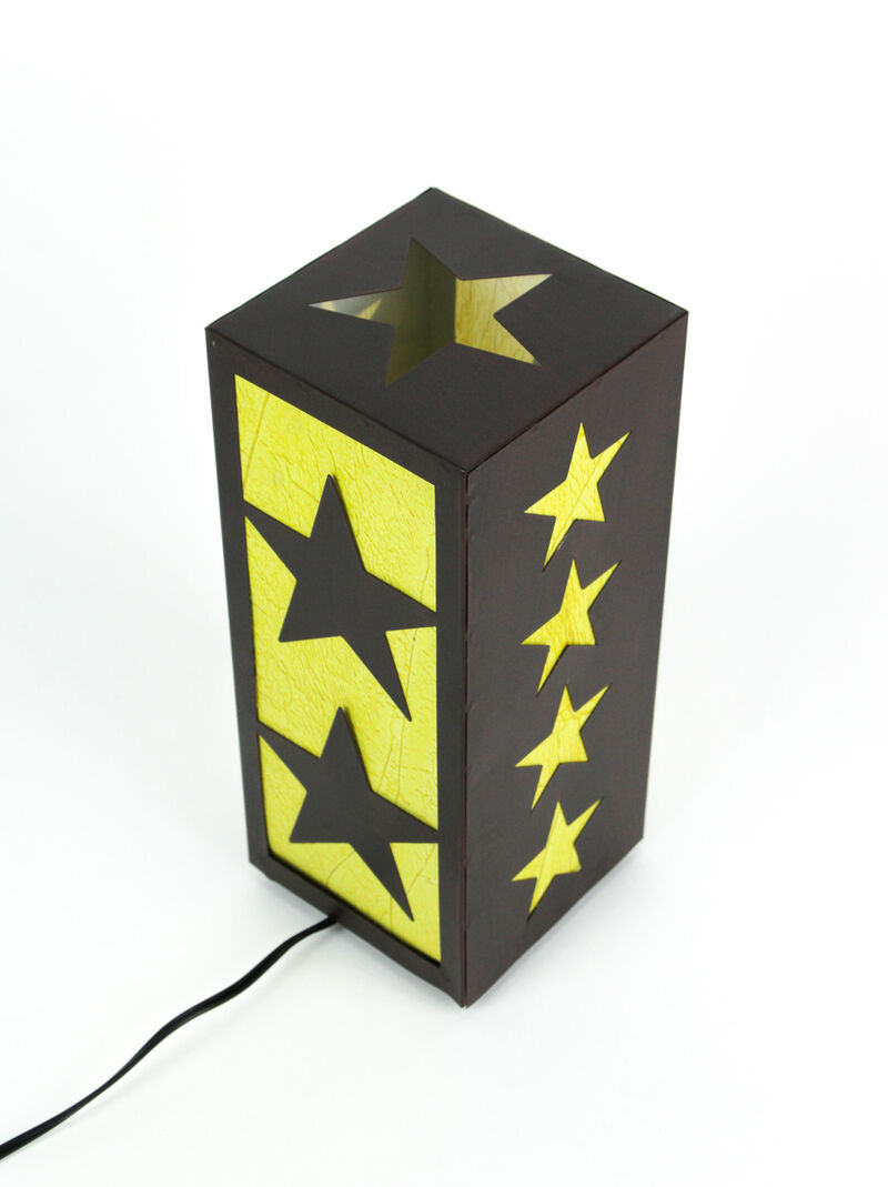 Western Star Black and Yellow Metal Light Box Accent Lamp image number 2