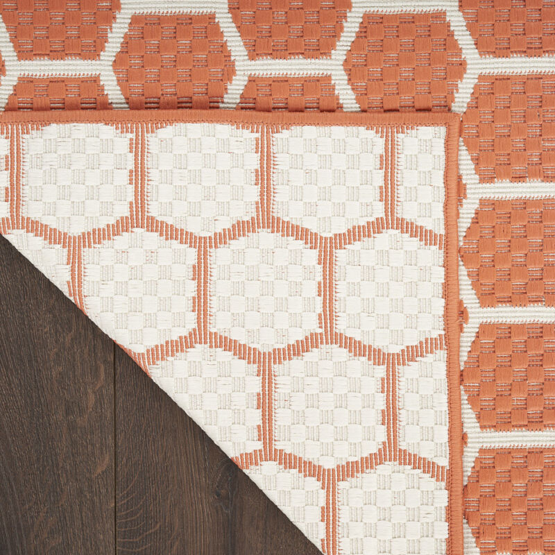 HomeRoots Geometric Indoor Outdoor Area Rug image number 5