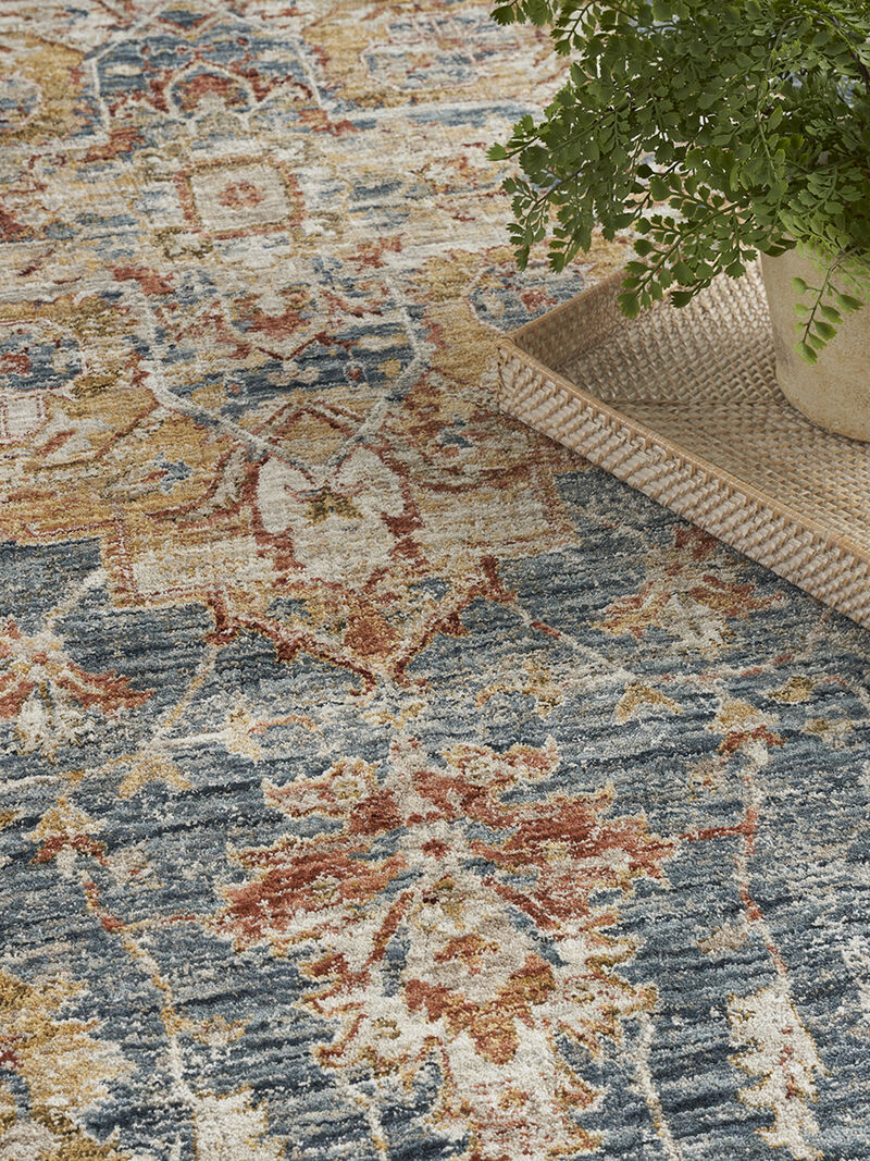 Sahar SHR06 Ivory/Blue 9'3" x 12'7" Rug