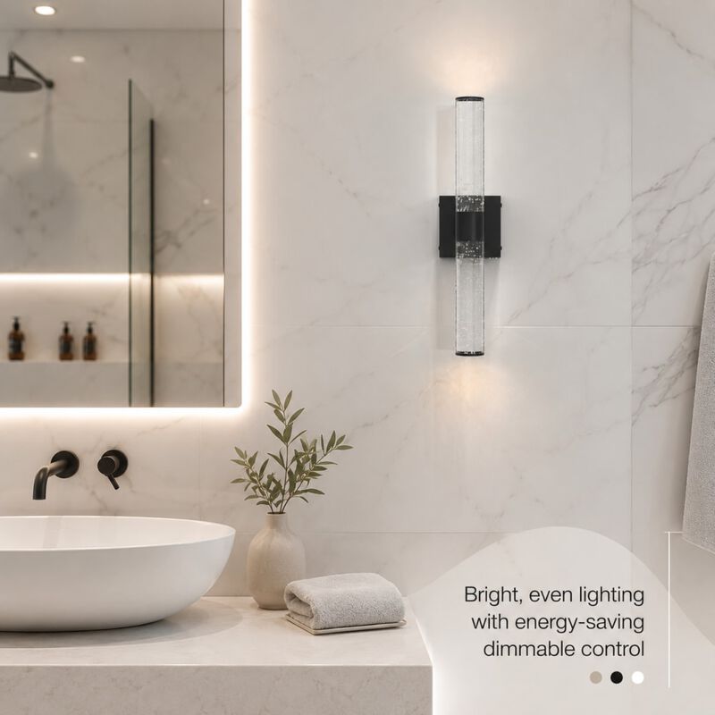 ELEMENT ACE 2 Sets Modern Dimmable LED Bathroom Vanity Wall Light Fixtures Over Mirror Suitable for Kitchen, Hallway, Bedroom, Dining Room and Art Display image number 4