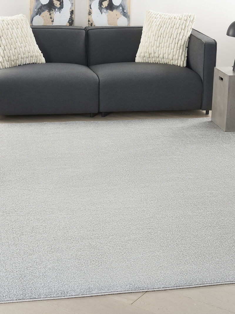 Nourison Essentials NRE01 Silver/Gray 9' x Square Rug image number 7