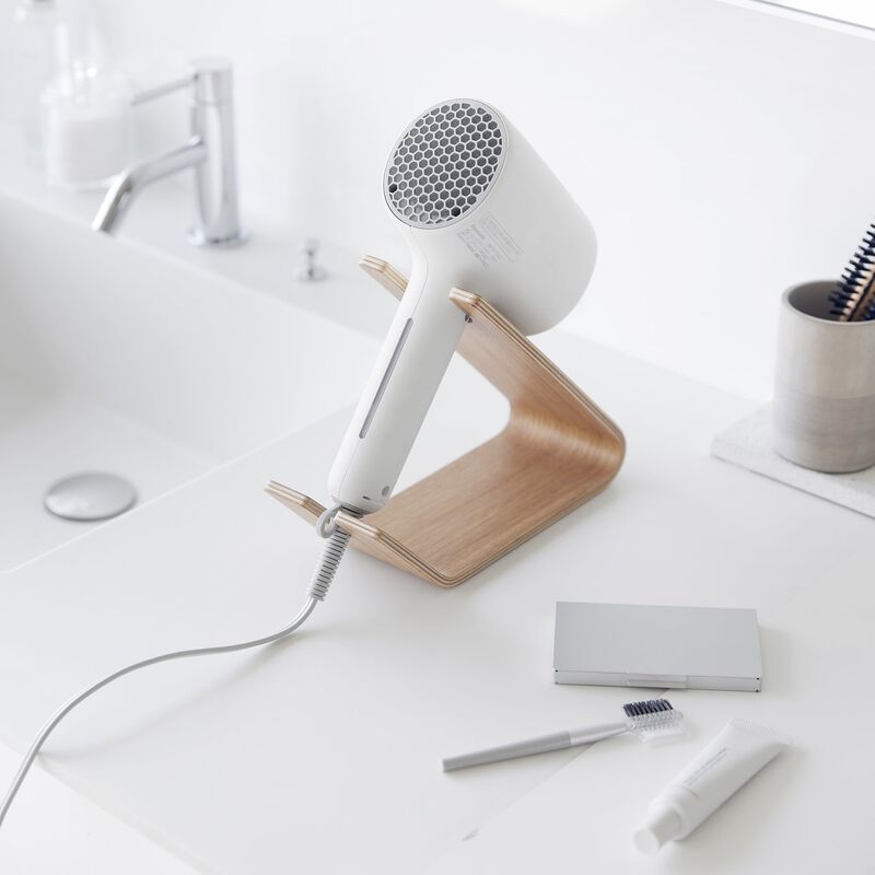 Hair Dryer and Iron Stand - Wood image number 1