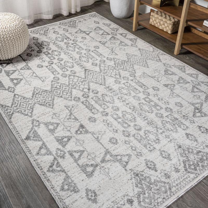 Idris Tribal Diamond Geometric Area Rug