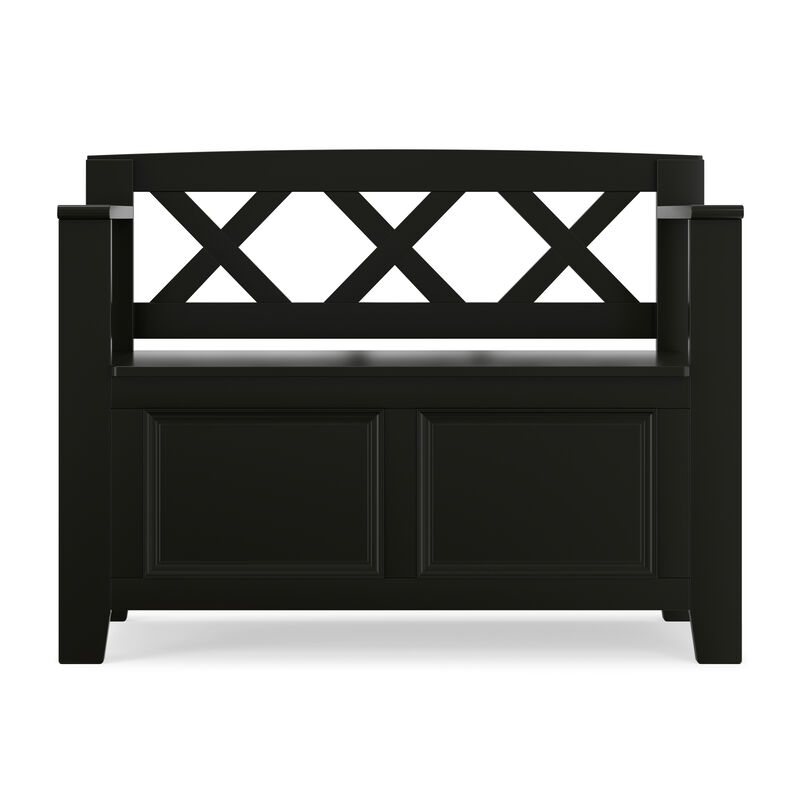 Simpli Home Amherst Small Entryway Storage Bench image number 2
