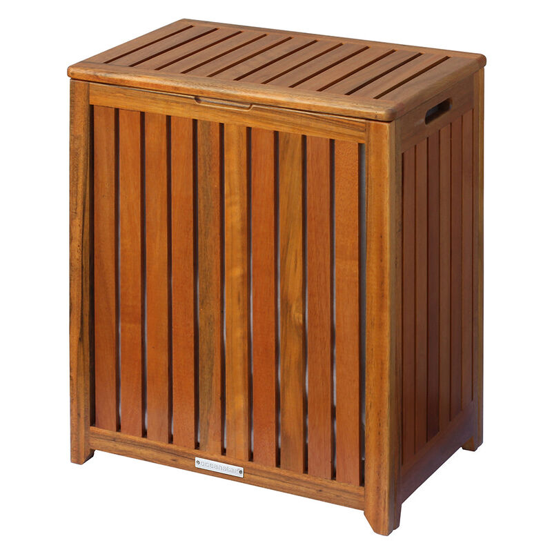 Oceanstar Solid Wood Spa Hamper