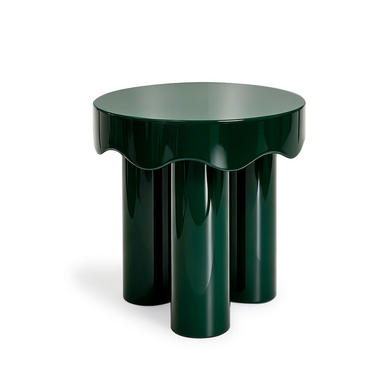 Casper Burgundy High Gloss Nesting Side Table Set image number 8
