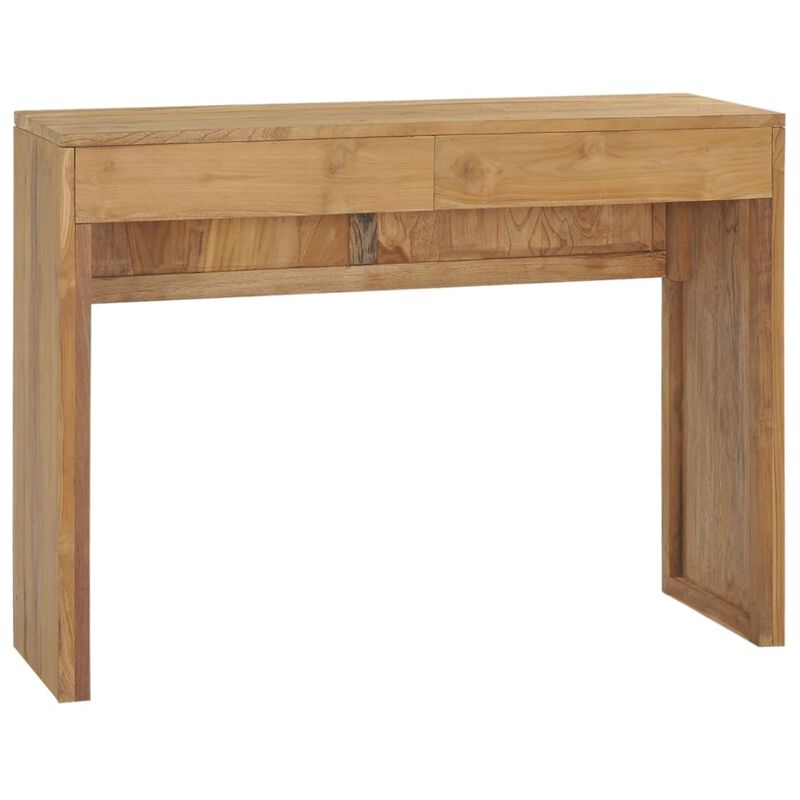 vidaXL Console Table 39.4"x13.8"x29.5" Solid Teak Wood