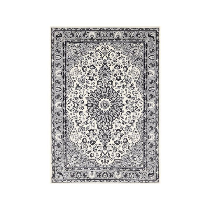 Novelle Home Functional Style Grey Traditional Area Rug, 4'7 x 6'7