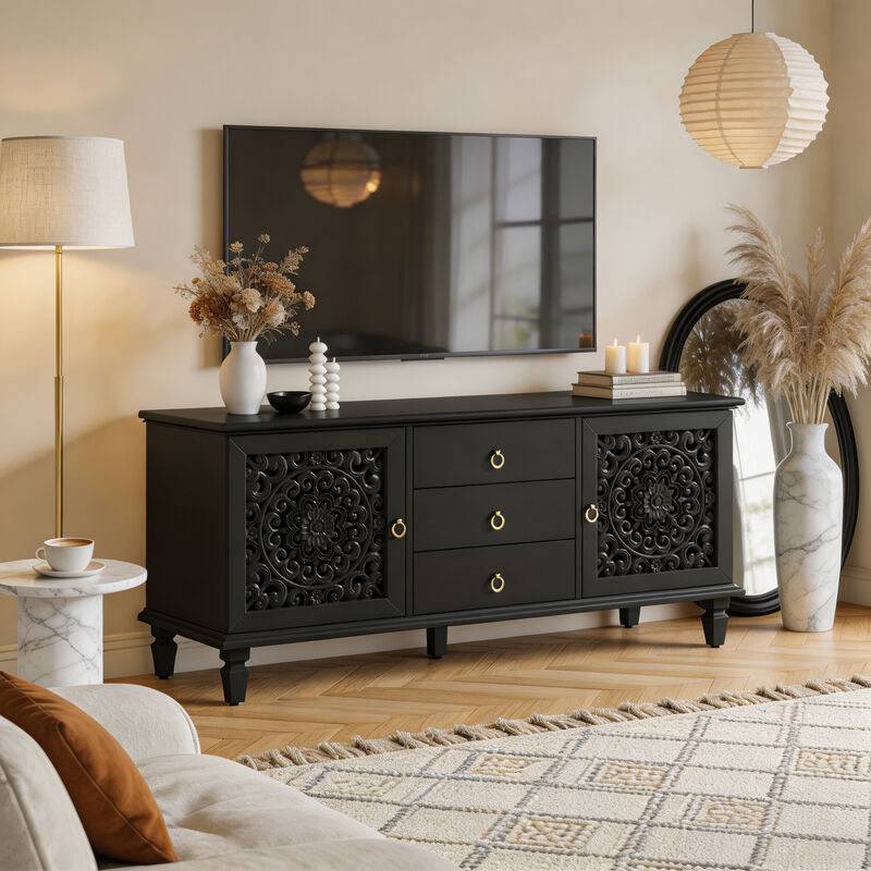 Zuggor Retro TV Stand Sideboard image number 2
