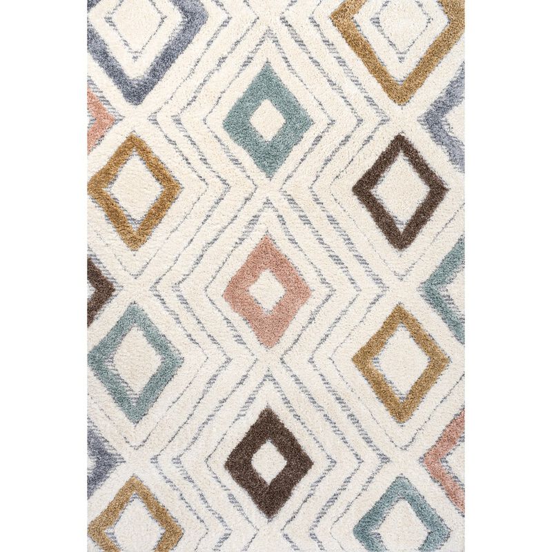 Amira Diamond Tribal High-Low Area Rug
