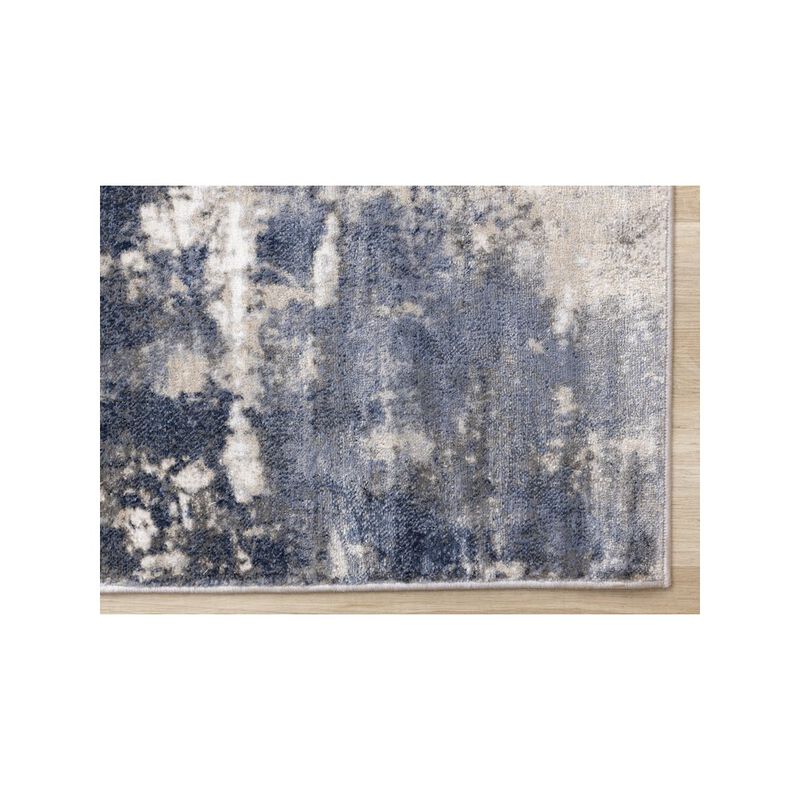 Novelle Home Logan Blue Beige Grey Soft Abstract Rug, 5'3 x 7'7 image number 5