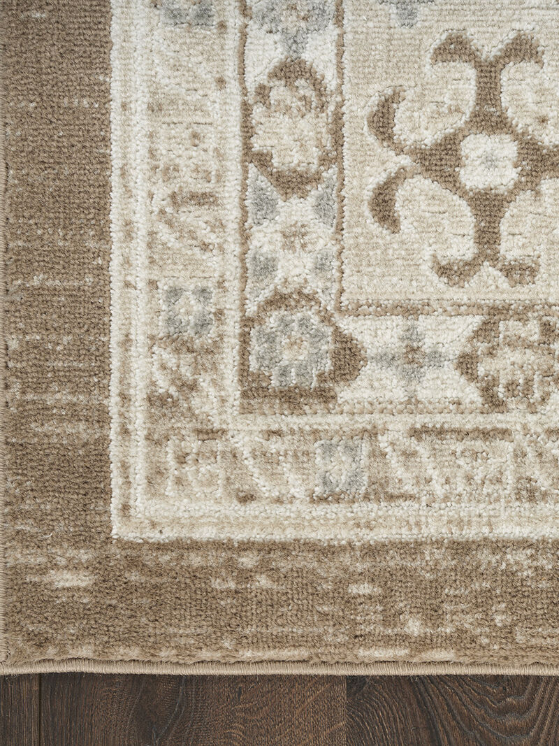 Serenity Home SRH01 Ivory/Mocha 5'3" x 7'3" Rug image number 2