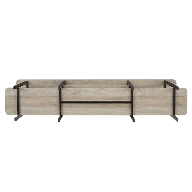 Celine Large Gray Console Table