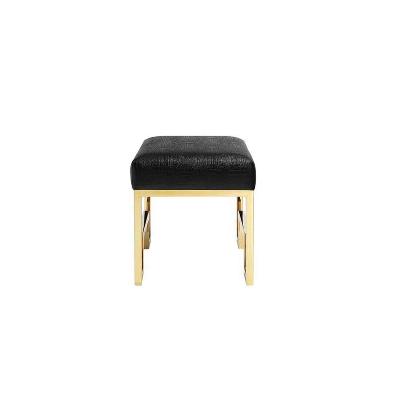 Bronson Stool Gold Black