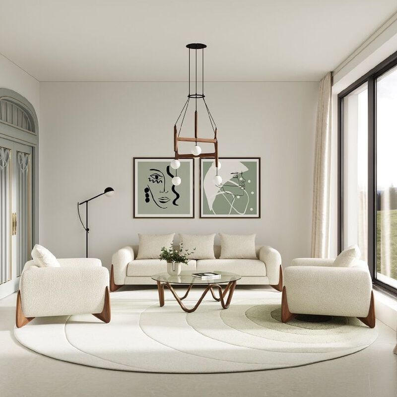Glass Round Coffee Table | OROA Modern Lassen image number 1