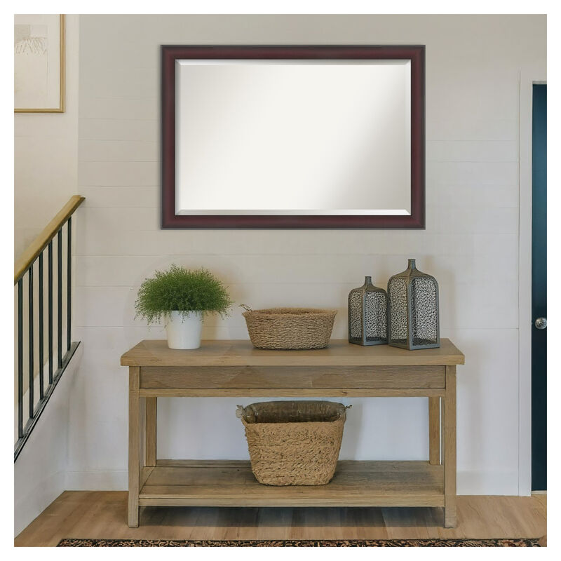 Grand Narrow Beveled Framed Wall Mirror image number 6