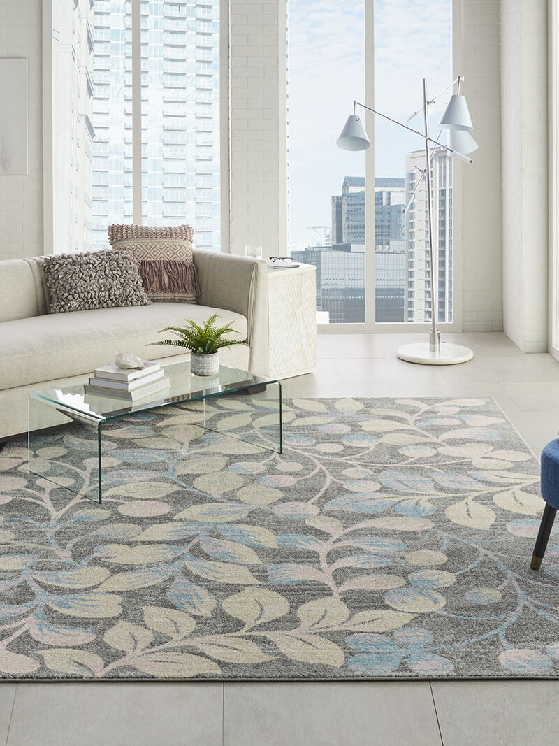 Tranquil TRA03 Gray/Beige 8'10" x 11'10" Rug image number 7