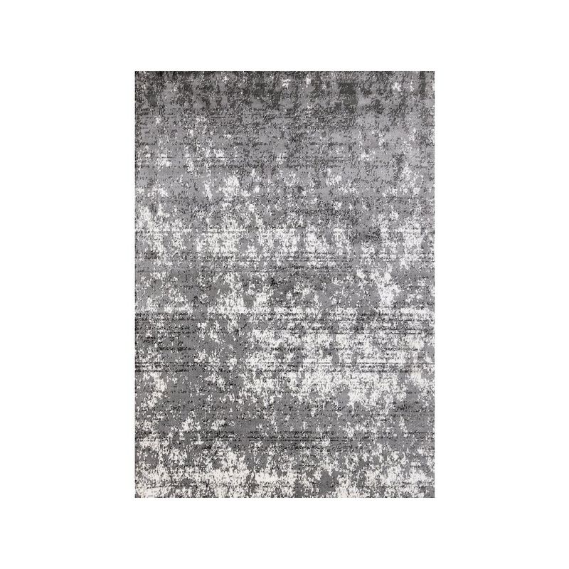 Novelle Home Classic Carpet Grey Polyester 5x7 Rug, Distressed Rug for Living Room image number 0