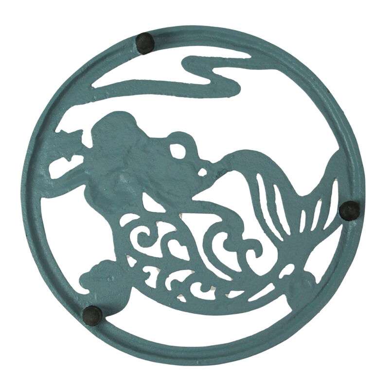 Set of 3 Cast Iron Nautical Design Kitchen Trivets Decorative Wall Hangings image number 3