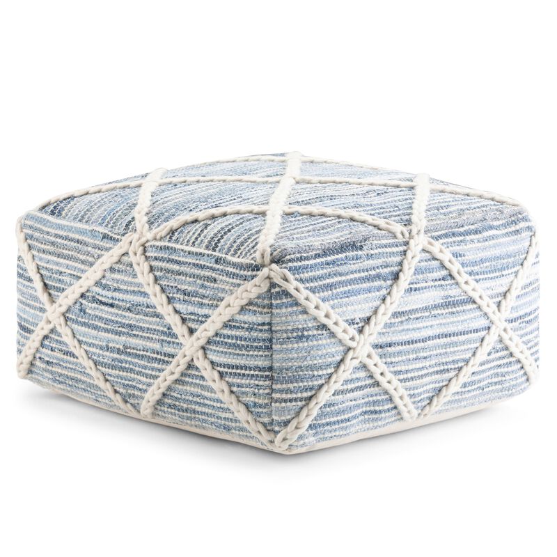 Simpli Home Cowan Square Pouf image number 0