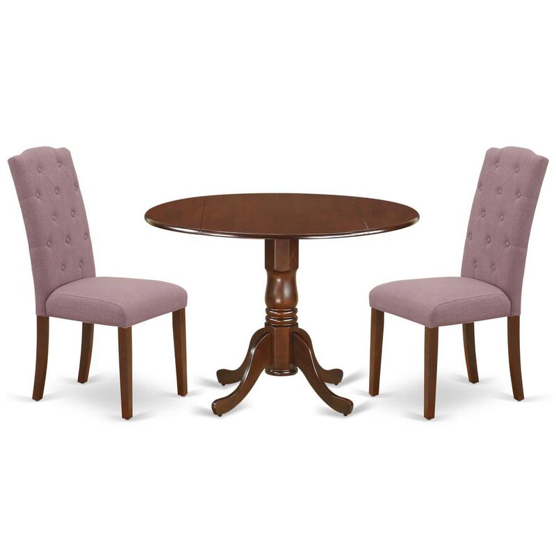 East West Furniture Dining Room Set Mahogany