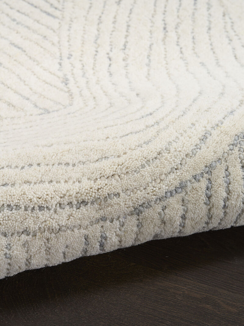 Pure Patterns PRN01 Ivory/Gray 8'6" x 11'6" Rug