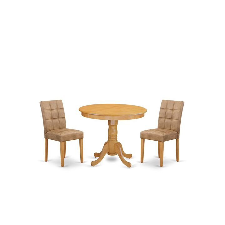3 Piece Modern Dining Set consists A Dining Room Table