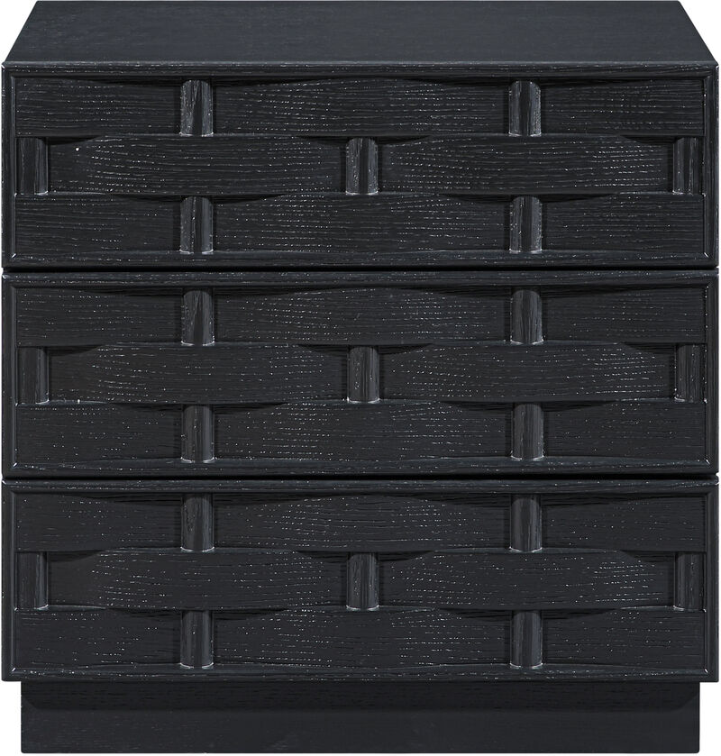 Meridian Furniture Weave Black Night Stand image number 2