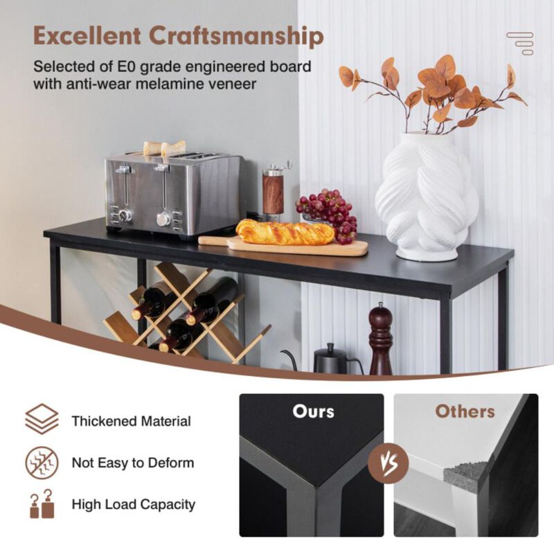 Hivvago Modern Kitchen Buffet Sideboard with 3 Compartments