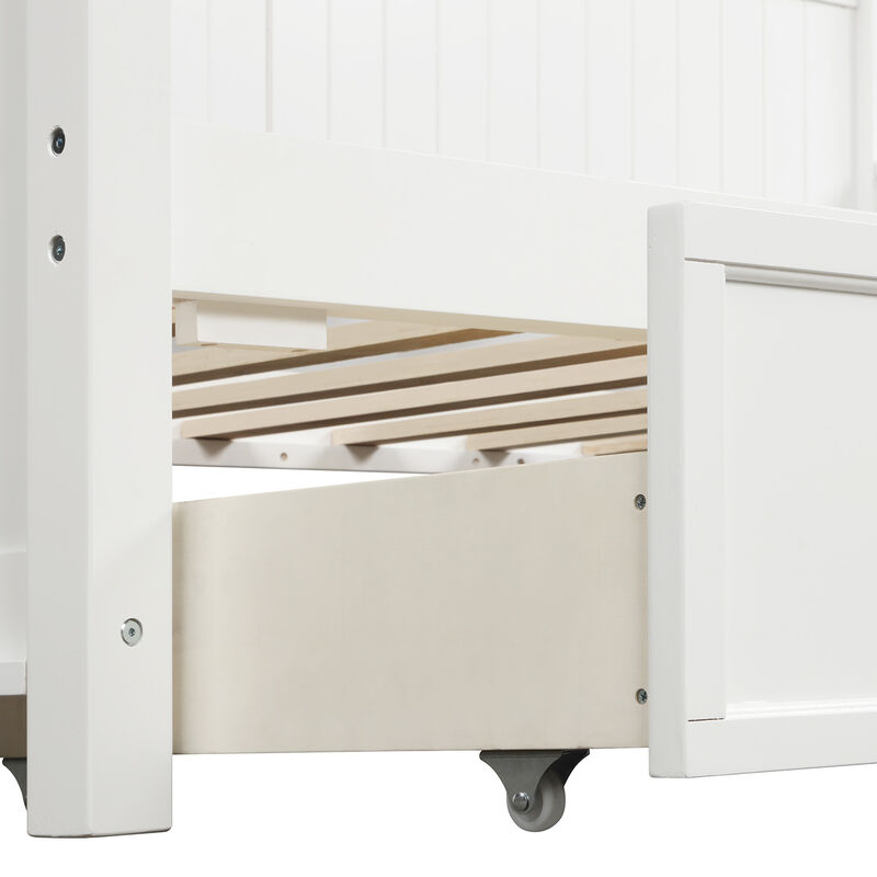 Merax Wood Daybed with Three Drawers