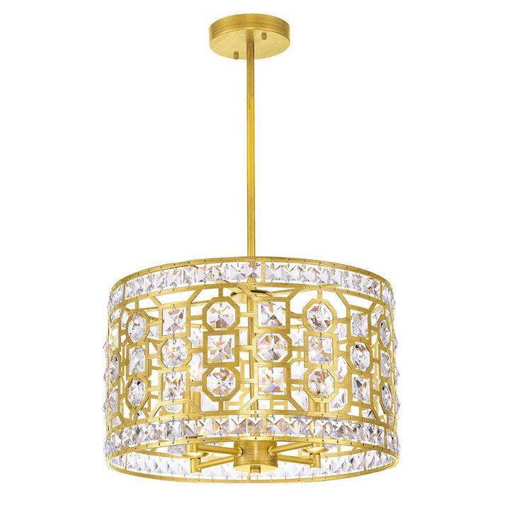 CWI Lighting Belinda 4 Light Chandelier With Champagne Finish