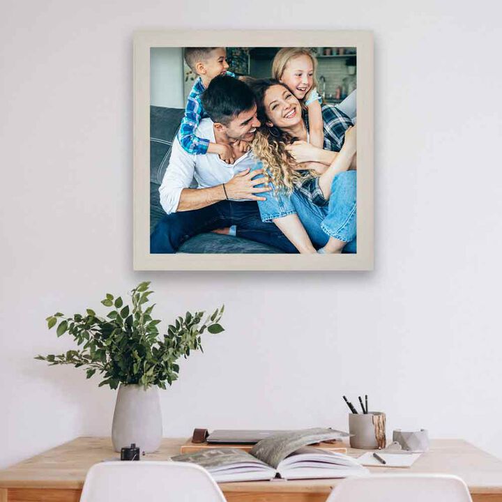 White Washed Square Picture Frame